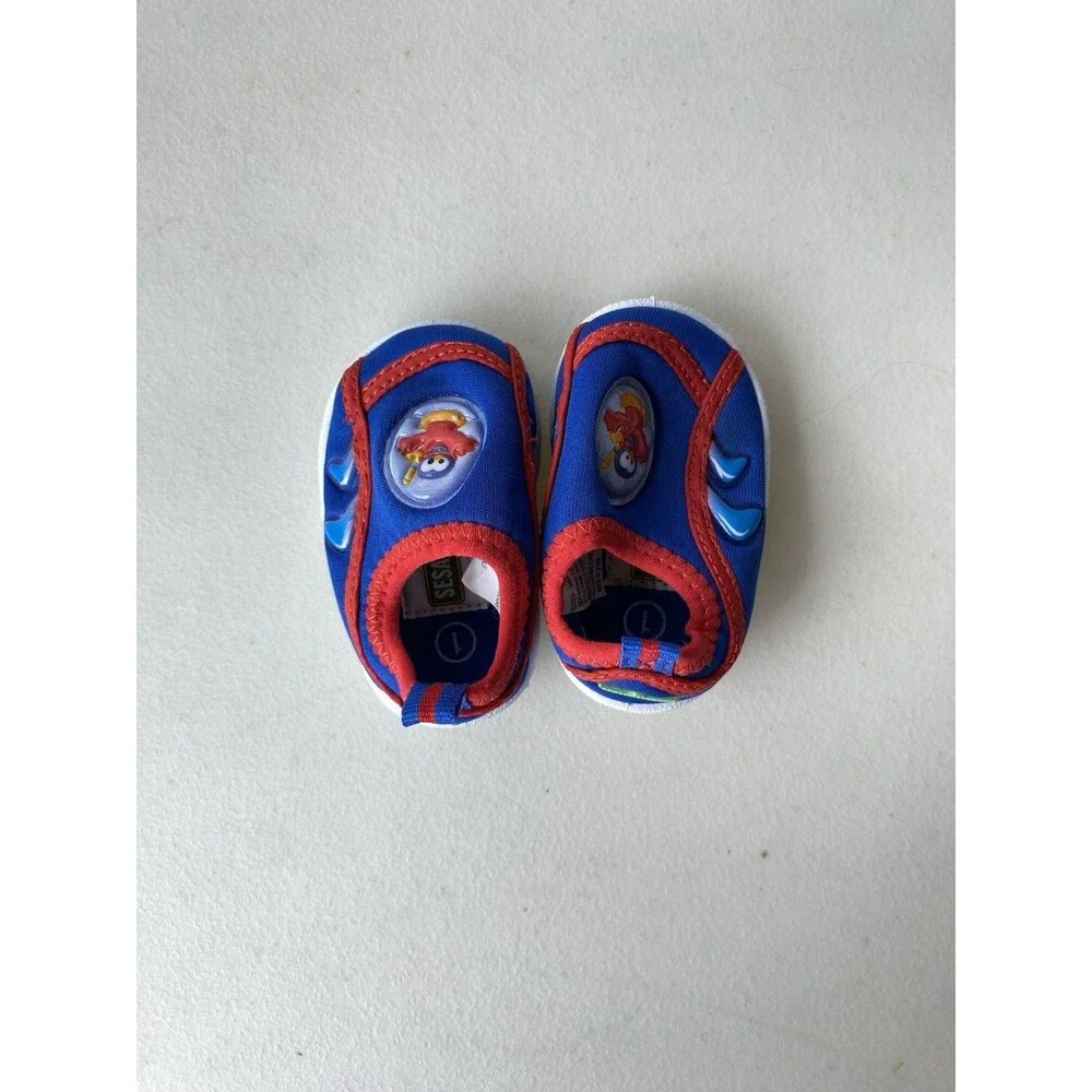 Vintage 2003 Sesame Street Elmo Infant Size 1 Prewalker Aquasocks Water Shoes